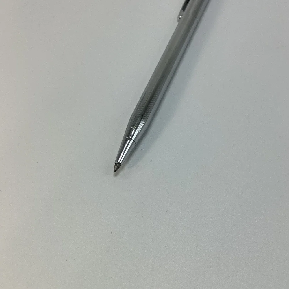 Vintage Cross Century Chrome‎ Ballpoint Pen Medium Black USA